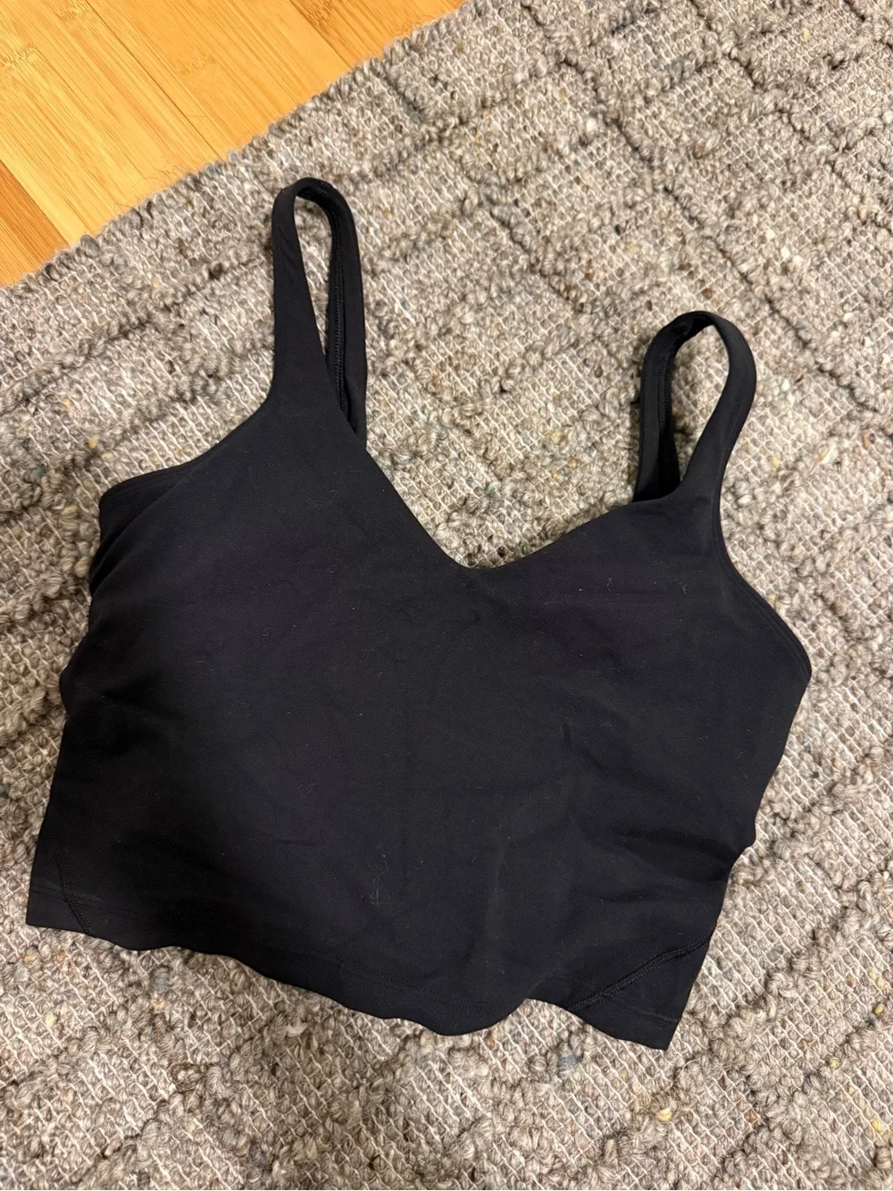 Lululemon Align Tank Seamless V-Neck Black Bralette